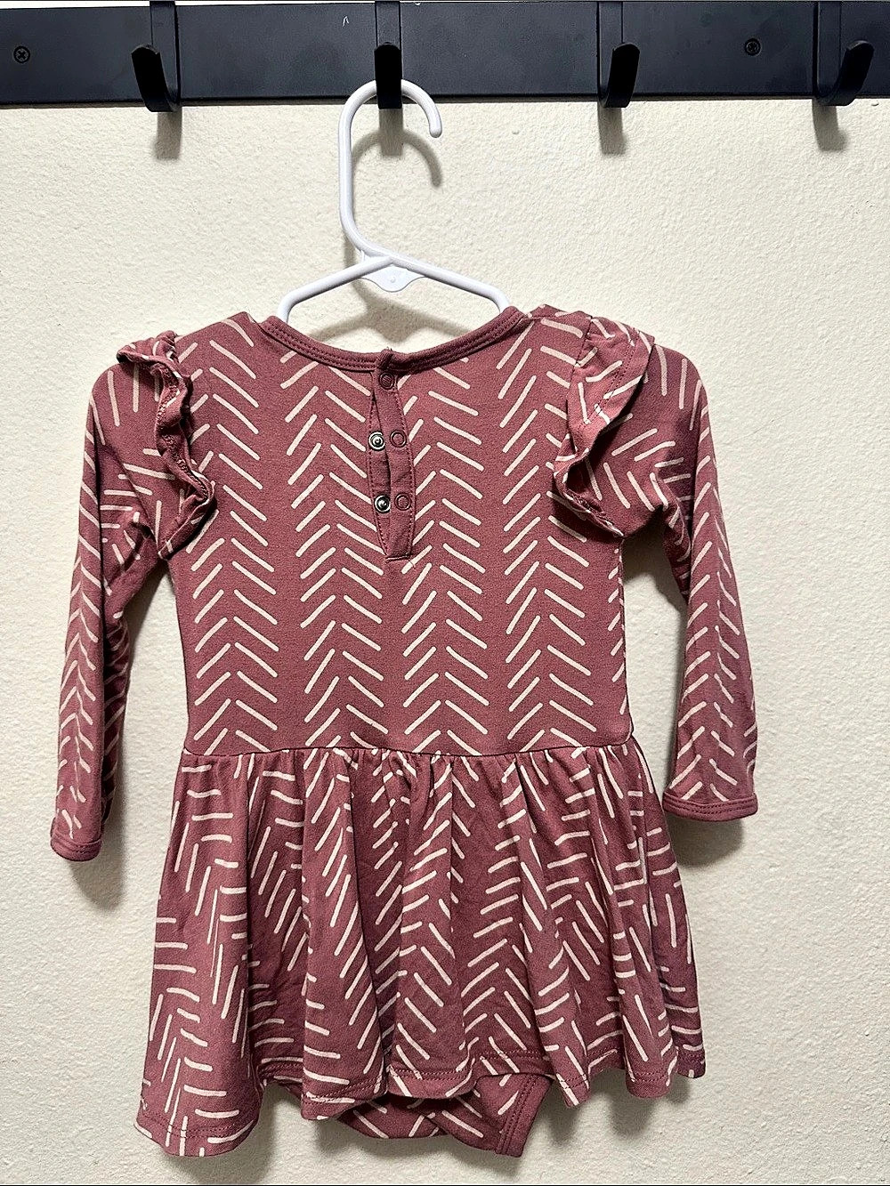 Kyte BABY Long Sleeve Twirl Bodysuit Dress 18-24 Month
